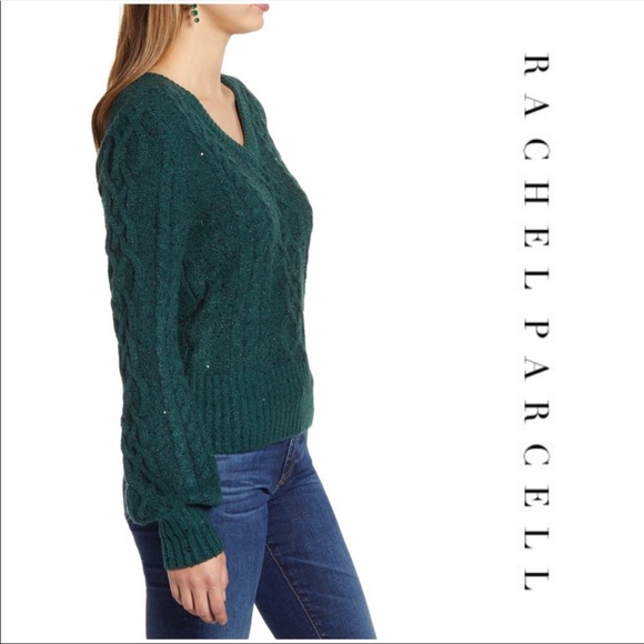 Rachel Parcell Sequin Puff Sleeve Sweater - Picture 5 of 5